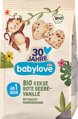 Дитяче печиво з червоними ягодами та ваніллю (від 1 року) Babylove, 125 g 4618 фото