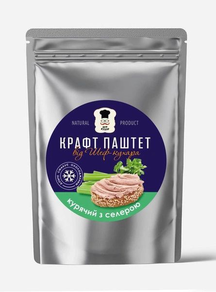 Паштет курячий з селери Шеф-кухар, 100 г 4187 фото Паштет курячий з селери Шеф-кухар, 100 г 4187 фото