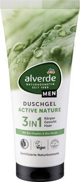 Чоловічий гель для душу Active Nature 3 в 1 Alverde, 200 ml 494 фото