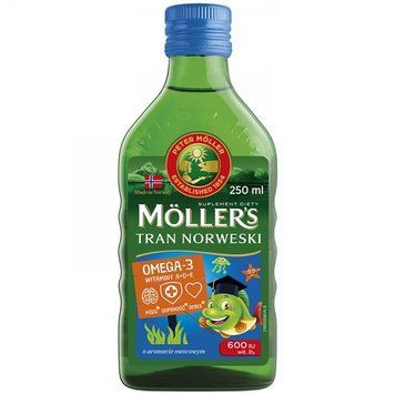 Риб'ячий жир з фруктовим смаком Mollers, 250 ml 677 фото