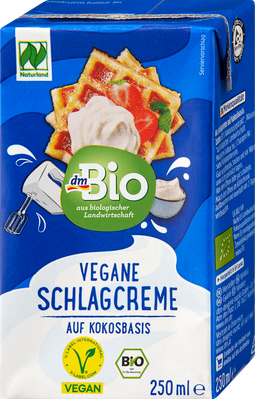 Збиті вершки на кокосовій основі Bio, 250 ml 4579 фото