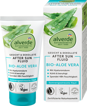 Флюїд для обличчя після засмаги з алое вера Alverde, 50 ml 4457 фото