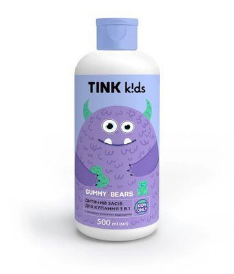 Дитячий засіб для купання 3 в 1 Gummy Bears Tink kids, 500 мл 4545 фото