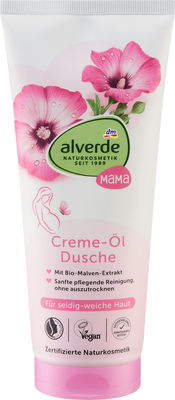 Крем-олія для душу для мам Alverde, 200 ml 4581 фото