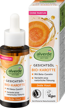 Органічна олія для обличчя з екстрактом моркви Alverde, 30 ml 4584 фото