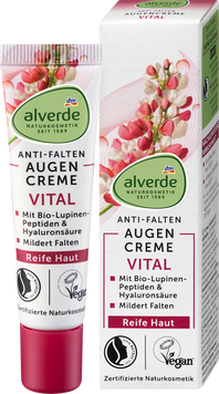 Крем під очі на основі пептидів з екстрактом органічного люпіну Alverde, 15 ml 616 фото