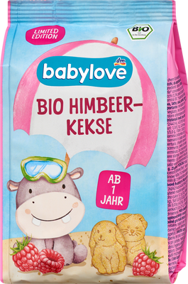Дитяче печиво з малиною (від 1 року) Babylove, 125 g 4587 фото