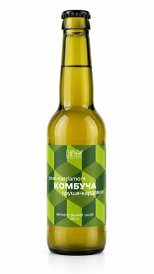 Комбуча "Груша-кардамон" Health Way, 0.33 мл 4590 фото