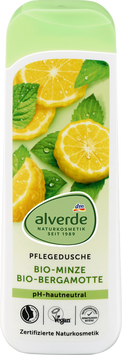 Гель для душу органічна м'ята та бергамот Alverde, 250 ml 491 фото