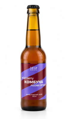 Комбуча "Лісова ягода" Health Way, 0.33 мл 4593 фото