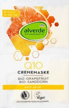 Маска для обличчя Q10 з вітаміном С від Alverde, 10 ml 1871 фото