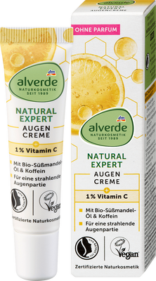 Крем під очі Natural Expert Vitamin C Alverde, 15 ml 2289 фото