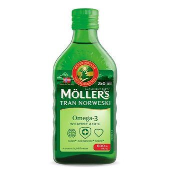 Mollers Tran Omega-3 натуральний риб'ячий жир з яблучним смаком (рідкий) 557 фото