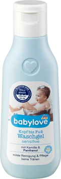 Дитячий гель для душу (міні пробник) sensitive Babylove, 50 ml 1842 фото