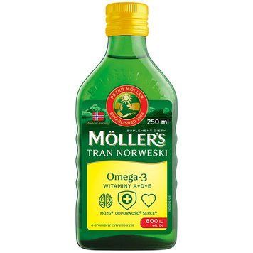 Риб'ячий жир з лимонним смаком Mollers, 250 ml  678 фото