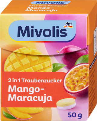 Декстроза &laquo;2 в 1&raquo;, манго-маракуя Mivolis, 50 г 4740 фото