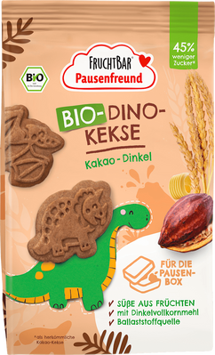 Дитяче печиво Dino з какао та спельти, для дітей від 3 років Fruchtbar, 125 g 4561 фото